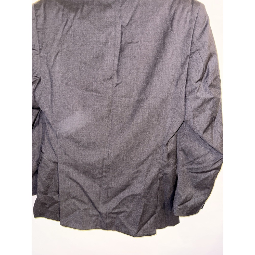 Calvin Klein Men's Charcoal Gray Slim Fit 100% Wool Blazer Suit Jacket 38R - Picture 4 of 13